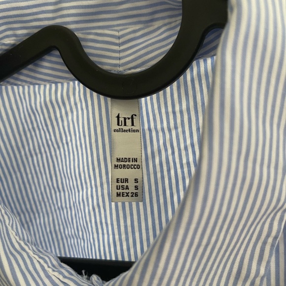 Zara Stripe Button Down Top - Picture 3 of 4